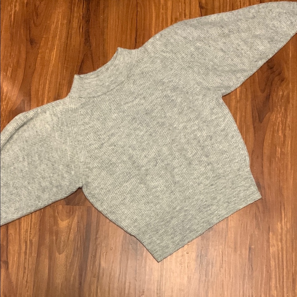 Cozy Gray Knit Sweater